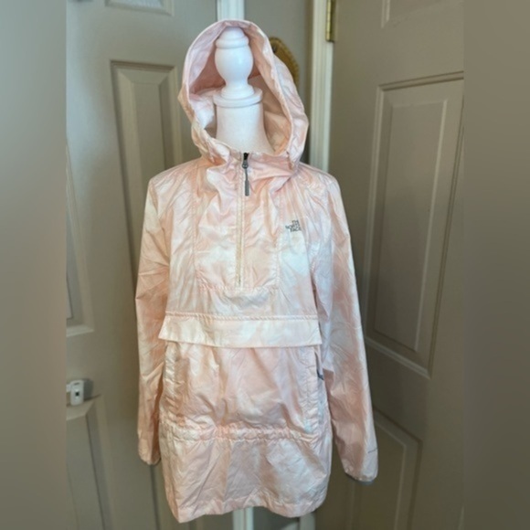The North Face Jackets & Blazers - The North Face Fanorak Windwall pink tie dye pullover 1/4 zip windbreaker Size S